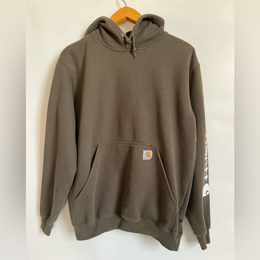 Carhartt Men's Midweight Logo Sleeve Hoodie